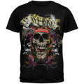 Black - Front - Guns N Roses Unisex Adult Trashy Skull T-Shirt