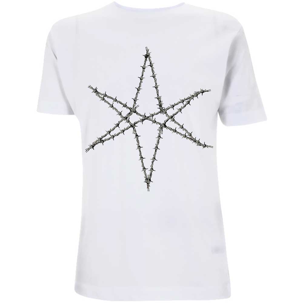 White - Front - Bring Me The Horizon Unisex Adult Barbed Wire T-Shirt