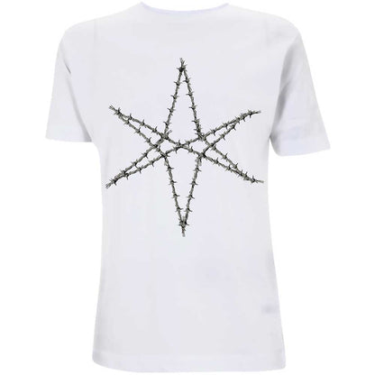 White - Front - Bring Me The Horizon Unisex Adult Barbed Wire T-Shirt