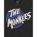 Black - Side - The Monkees Unisex Adult Dotted Logo T-Shirt