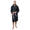 Black-White - Front - Korn Unisex Adult Logo Robe