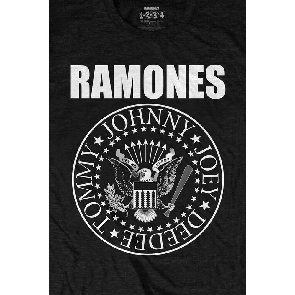 Black - Side - Ramones Unisex Adult Presidential Seal T-Shirt