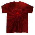 Red - Front - Avenged Sevenfold Unisex Adult Pent Up Tie Dye T-Shirt
