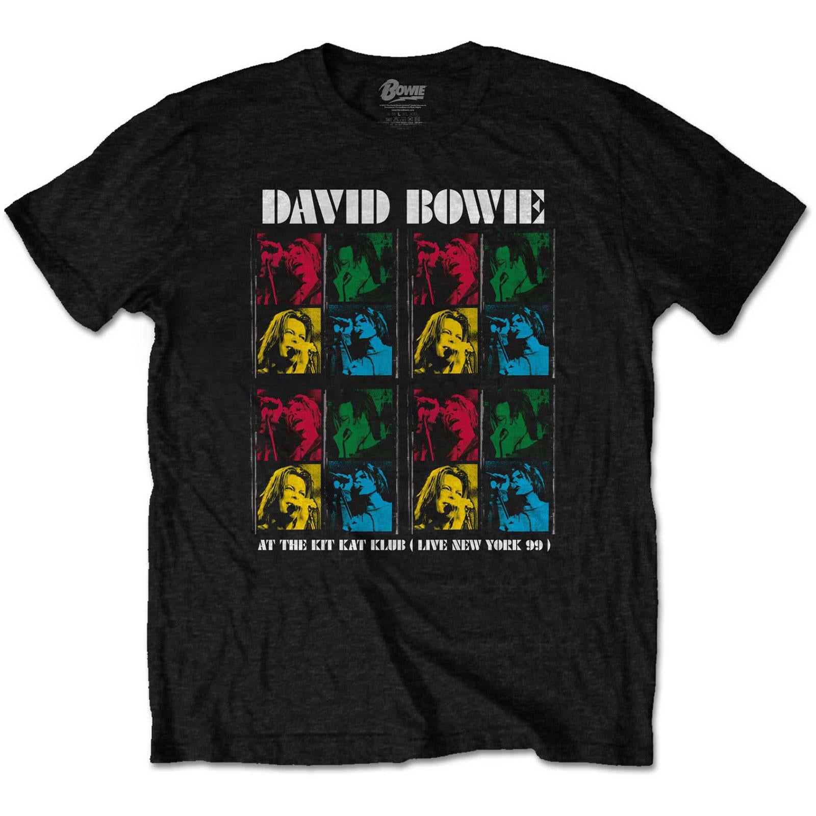 Black - Front - David Bowe Unisex Adult Kit Kat Klub Cotton T-Shirt