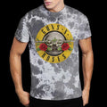 White - Back - Guns N Roses Unisex Adult Dip Dye Logo T-Shirt