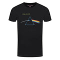 Black - Front - Pink Floyd Unisex Adult Dark Side Of The Moon Flipped Back Print T-Shirt