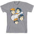 Grey - Front - The Monkees Unisex Adult Four Heads Cotton T-Shirt