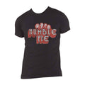 Black - Front - Humble Pie Unisex Adult Live 73 Poster T-Shirt