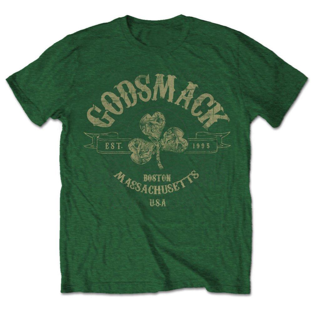 Forest Green - Front - Godsmack Unisex Adult Celtic Cotton T-Shirt