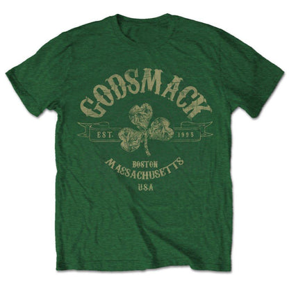 Forest Green - Front - Godsmack Unisex Adult Celtic Cotton T-Shirt