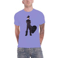 Purple - Front - Prince Unisex Adult Heart Cotton T-Shirt