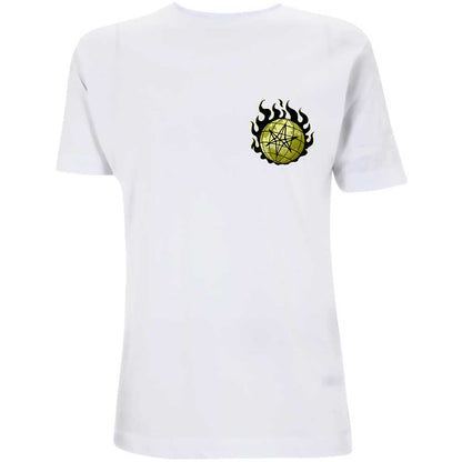 White - Front - Bring Me The Horizon Unisex Adult Globe Cotton T-Shirt