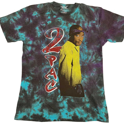 Blue - Front - Tupac Shakur Unisex Adult Vintage T-Shirt
