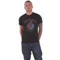 Black - Front - Grateful Dead Unisex Adult Stealie Floral Cotton T-Shirt