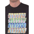 Black - Side - Nirvana Unisex Adult Repeat Logo Cotton T-Shirt