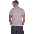 Grey - Back - Nirvana Unisex Adult Repeat Logo Cotton T-Shirt