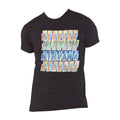 Black - Front - Nirvana Unisex Adult Repeat Logo Cotton T-Shirt