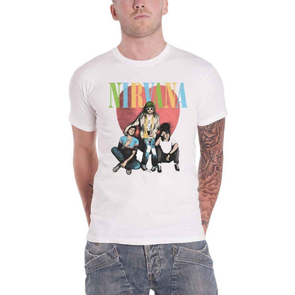 White - Front - Nirvana Unisex Adult Trapper Hat Cotton T-Shirt