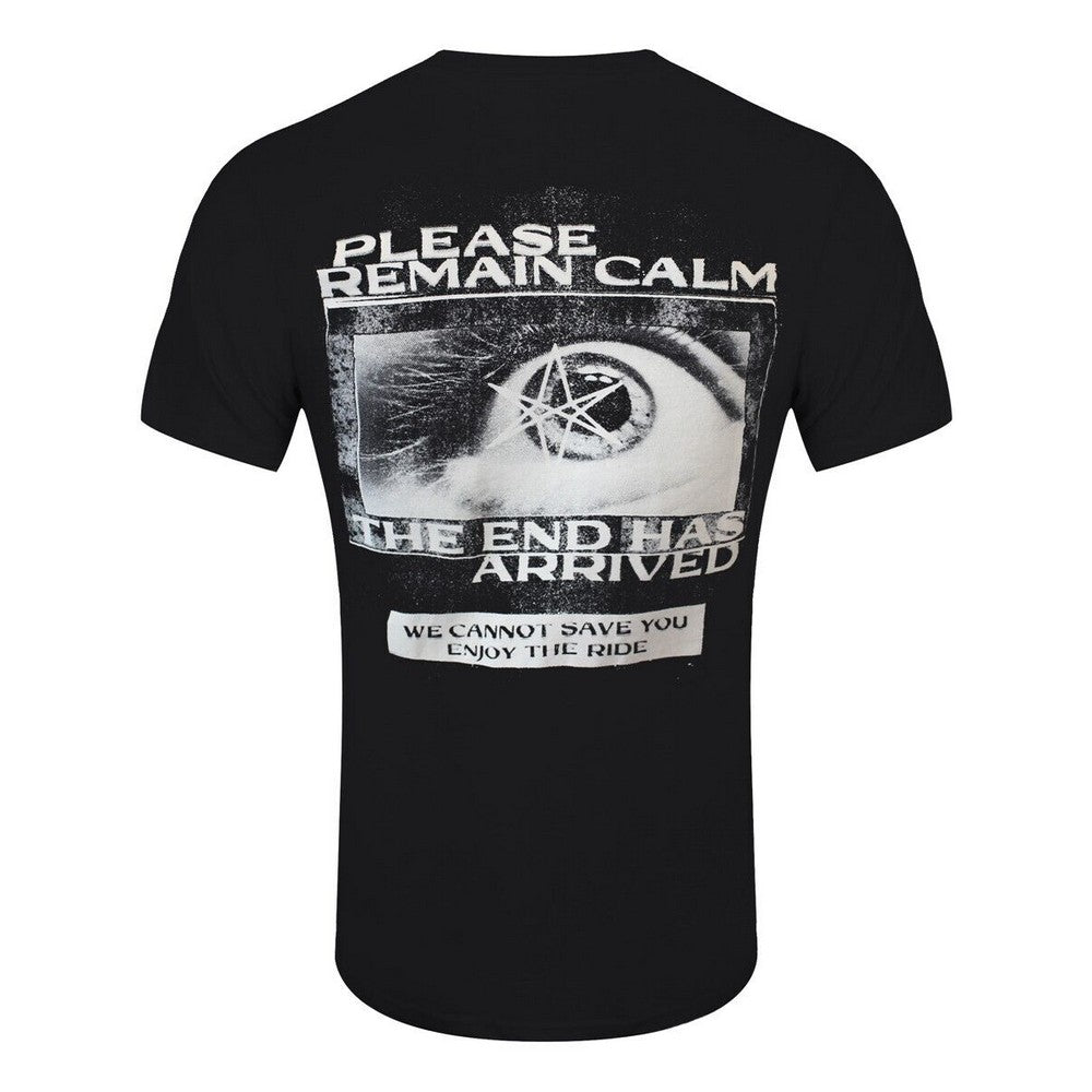 Black - Back - Bring Me The Horizon Unisex Adult Remain Calm Back Print T-Shirt