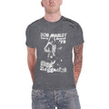Charcoal Grey - Side - Bob Marley Unisex Adult Hawaii Snow Washed T-Shirt