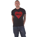 Black - Front - Nirvana Unisex Adult Poppy Heart Cotton T-Shirt