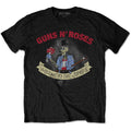 Black - Front - Guns N Roses Unisex Adult Vintage Skeleton Cotton T-Shirt
