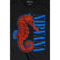 Black - Side - Nirvana Unisex Adult Seahorse Cotton T-Shirt
