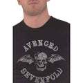 Black - Side - Avenged Sevenfold Unisex Adult Death Bat Embellished T-Shirt