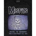 Black - Side - Misfits Unisex Adult Static Cotton T-Shirt