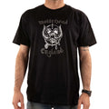 Black - Side - Motorhead Unisex Adult England Embellished Cotton T-Shirt