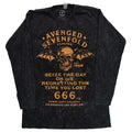 Black - Front - Avenged Sevenfold Unisex Adult Sieze The Day Dip Dye Long-Sleeved T-Shirt