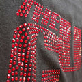 Black - Back - The Cure Womens-Ladies Embellished Logo T-Shirt