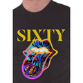 Black - Side - The Rolling Stones Unisex Adult Sixty Cyberdelic Cotton T-Shirt