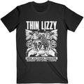 Black - Front - Thin Lizzy Unisex Adult Jailbreak Flyer Cotton T-Shirt
