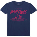 Navy Blue - Front - Ramones Unisex Adult Roundhouse T-Shirt