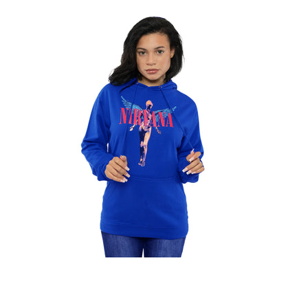 Blue - Back - Nirvana Unisex Adult Angelic Pullover Hoodie