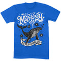 Blue - Front - Morrissey Unisex Adult Never Giving In Whale Cotton T-Shirt