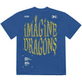 Blue - Back - Imagine Dragons Unisex Adult Song Lyrics Cotton T-Shirt