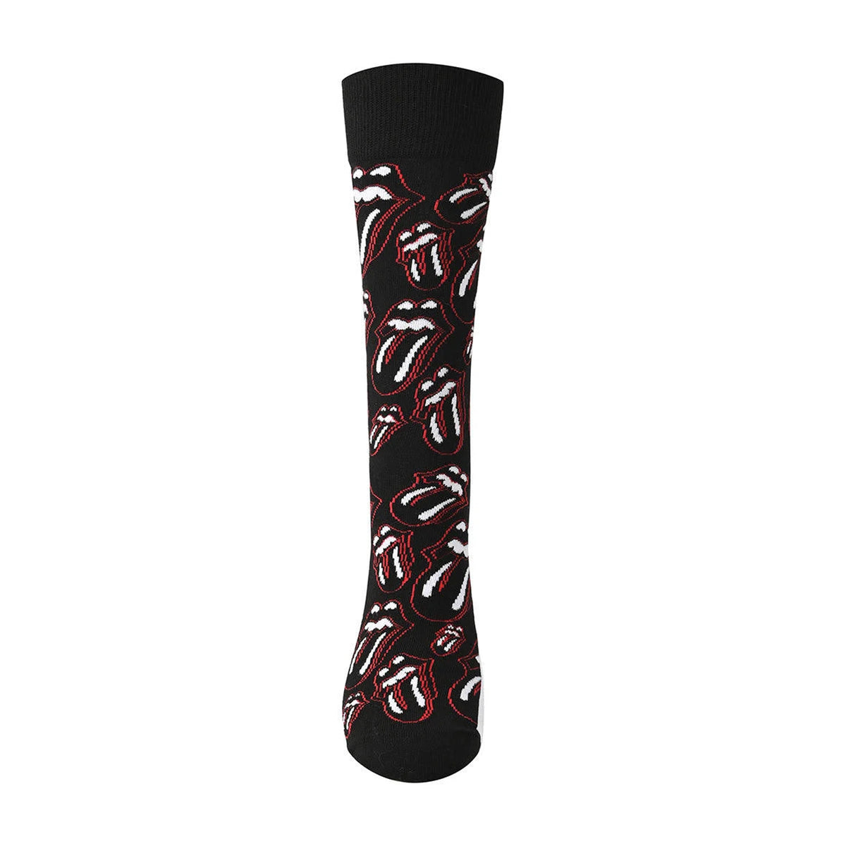 Black - Back - The Rolling Stones Unisex Adult Outline Tongues Ankle Socks