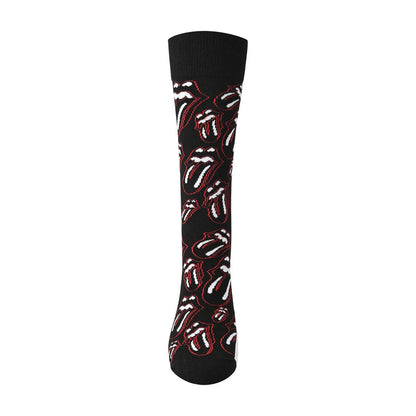 Black - Back - The Rolling Stones Unisex Adult Outline Tongues Ankle Socks
