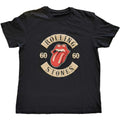 Black - Front - The Rolling Stones Unisex Adult Sixty Biker Suede T-Shirt