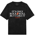 Black - Front - The Rolling Stones Unisex Adult It´s Only R&R But I Like It Foil T-Shirt