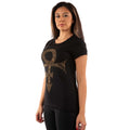 Black-Gold - Back - Prince Womens-Ladies Symbol Embellished T-Shirt