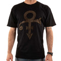Black-Gold - Front - Prince Unisex Adult Symbol Embellished T-Shirt
