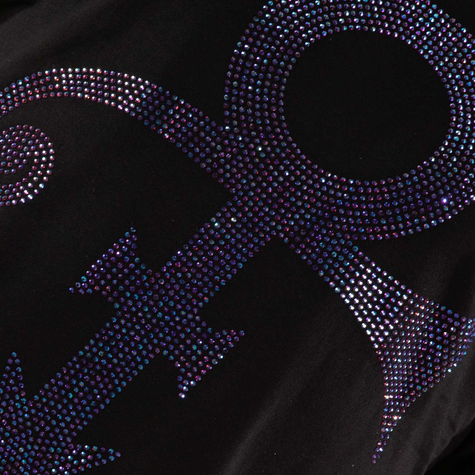 Black-Purple - Lifestyle - Prince Unisex Adult Symbol Embellished T-Shirt