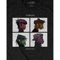 Black - Side - Gorillaz Unisex Adult Demon Days Cotton T-Shirt