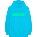 Neon Blue - Front - Billie Eilish Unisex Adult Blohsh Logo Hoodie
