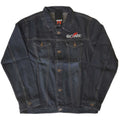 Denim Blue - Front - David Bowie Unisex Adult Flash Back Print Logo Denim Jacket