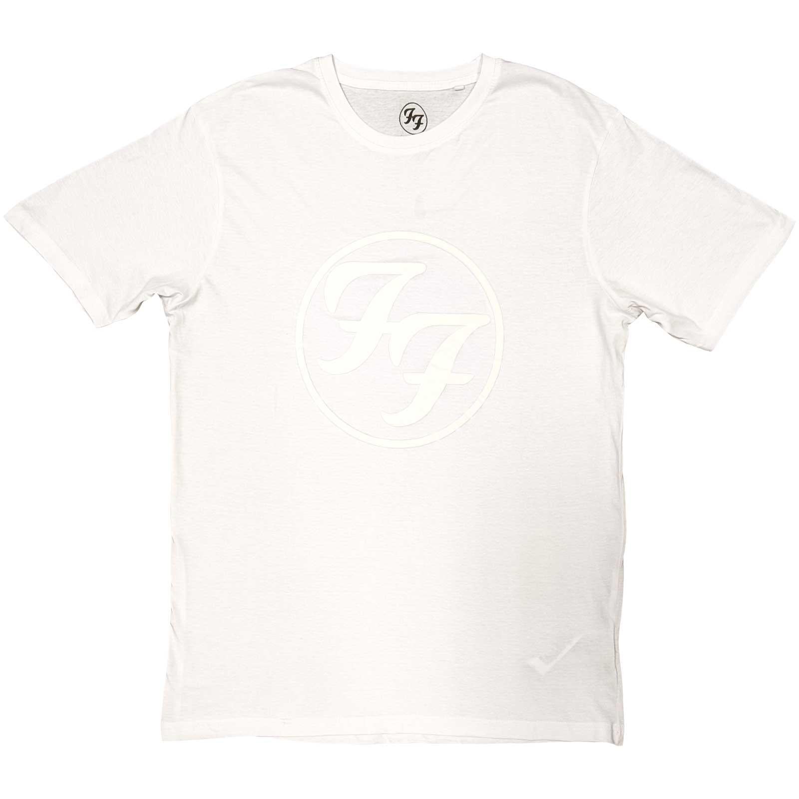 White - Front - Foo Fighters Unisex Adult Logo Cotton T-Shirt