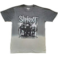 Grey - Front - Slipknot Unisex Adult Barcode Dip Dye T-Shirt